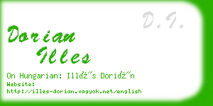 dorian illes business card